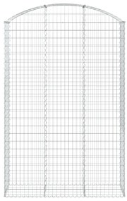 Cesto gabião arqueado 150x50x220/240 cm ferro galvanizado