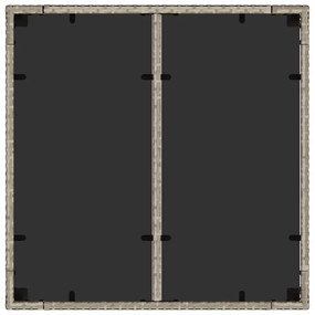 Conjunto de Jantar para Jardim 5 pcs Cinzento-claro