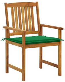 Cadeiras de jardim com almofadões 6 pcs acácia maciça