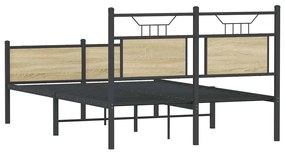 Estrutura cama s/ colchão derivados de madeira carvalho sonoma