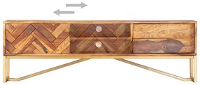 Móvel de TV 140x30x45 cm madeira de acácia maciça