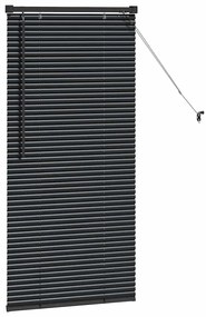 Persiana de Janela com cortinas Outros Manual Preto 80 x 130 cm Alumín