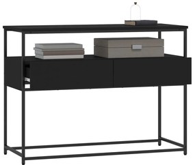 Mesa consola 100x40x75 cm derivados de madeira preto