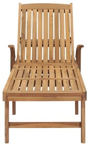 Espreguiçadeira com mesa madeira teca maciça