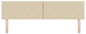 Cabeceira Design Blocos de Diamante Creme 180 cm em tecido