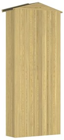 Abrigo p/ ferramentas de jardim 87x33x222 cm pinho impregnado