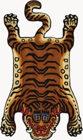 Tapete em lã tufado à mão Tiger