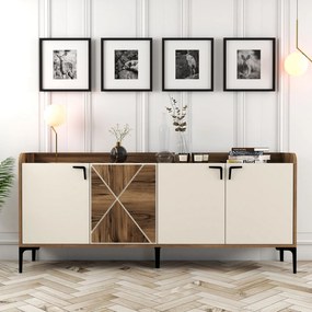 Console Venedik – Walnut Cream – 180 x 78 x 35 cm