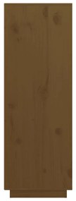 Aparador alto 89x40x116,5 cm pinho maciço castanho-mel