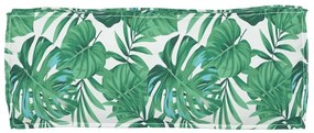 Almofada de Palete para Banco com Estampa de Folhas 100x40x8 cm em Tec