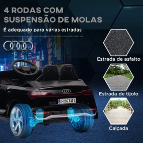 AIYAPLAY Carro Elétrico para Crianças acima de 3 Anos Carro Audi Q8 Et