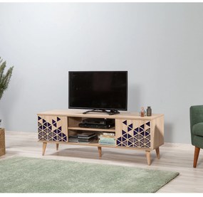 Móvel TV Truva – Carvalho Sonoma – 140 cm x 50 cm x 40 cm