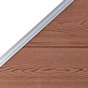 Painel de vedação 95x(105-180) cm WPC castanho