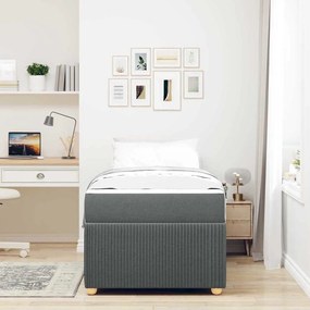 Estrutura da Cama Outros Cinzento escuro 90 x 200 cm tecido