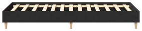 Estrutura cama s/ colchão 90x190 cm derivados de madeira preto