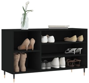 Sapateira 102x36x60 cm derivados de madeira preto