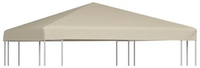Cobertura de gazebo 310 g/m² 3x3 m bege