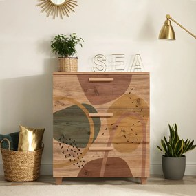Cômoda Leva Gravis – Pinho Atlântico – 80x95x43 cm
