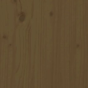 Mesa de centro 80x40x35 cm madeira de pinho maciça castanho-mel