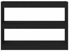 Estante/Divisória de Ambiente vidaXL Preto Carvalho 100x30x72 cm Madei