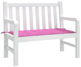 Almofada para Banco de Jardim Rosa 120x50x4 cm Tecido Oxford