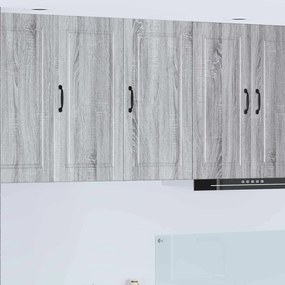 vidaXL Armário de Cozinha com prateleira Cinza Sonoma 40 x 31 x 80 cm