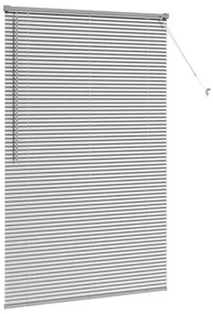Persiana de Janela com cortinas Outros Manual Prata 80 x 130 cm Alumín
