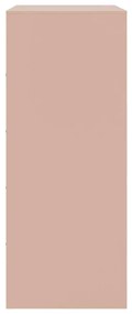 Aparador alto 67x39x95 cm aço rosa