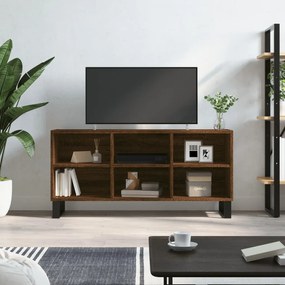vidaXL Móvel de TV 103,5x30x50 cm derivados madeira carvalho castanho