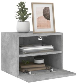 Móveis parede TV 2 pcs 40x30x30 cm deriv. madeira cinza cimento