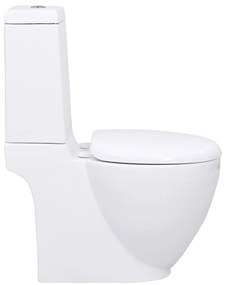 Sanita WC redonda cerâmica c/ descarga água inferior branco