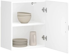 vidaXL Armário de parede da cozinha Lucca derivados de madeira branco
