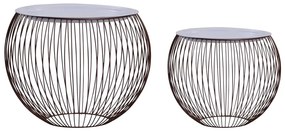 287660 vidaXL Mesas de centro 2 pcs dourado