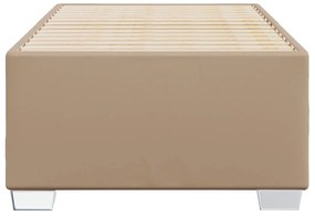 Estrutura de cama 90x190 cm couro artificial cappuccino