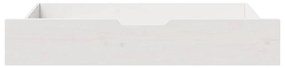 Gavetas para cama 2 pcs 95x55x17 cm pinho maciço branco
