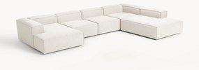 Sofá modular de canto comprido XL em bouclé Lennon