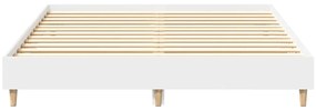 Estrutura de cama sem colchão 140x200 cm branco
