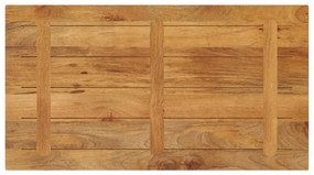 Tampo de mesa retangular 100x70x3,8 cm mangueira maciça