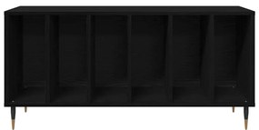 Armário de Gravação vidaXL Preto Carvalho 100x38x48 cm Madeira de Enge