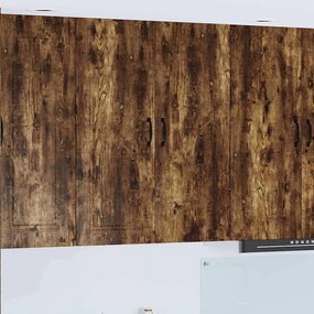 vidaXL Armário de Cozinha com porta Carvalho Defumado 80 x 31 x 100 cm