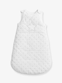 Agora -15%: Saco de bebé sem mangas branco/estrelas