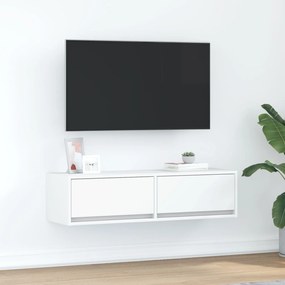 Armário de TV vidaXL Branco 100x31x25,5 cm Madeira de Engenharia