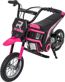 Mota eletrica bateria 350W para Crianças RZ56 MAX Rodas Ar, Couro ecológico Rosa