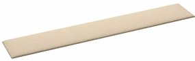 Painel de parede 12 pcs 90x15 cm tecido 1,62 m² cor creme
