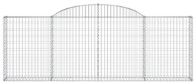Cestos gabião arqueados 11 pcs 300x30x100/120 ferro galvanizado