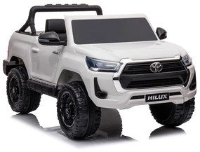 TOYOTA HILUX CARRO ELÉTRICO INFANTIL 24V 2 LUGARES BRANCO