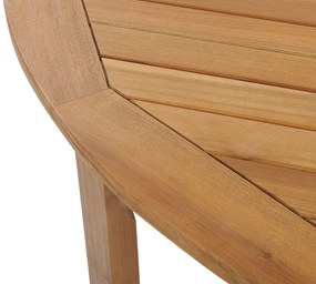 Mesa de jardim em madeira de acácia ⌀ 150 cm TOLVE Beliani