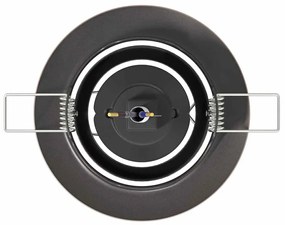 Luminárias Embutidas 12 pcs Redondas GU10 Cobre Ø90 mm Aço