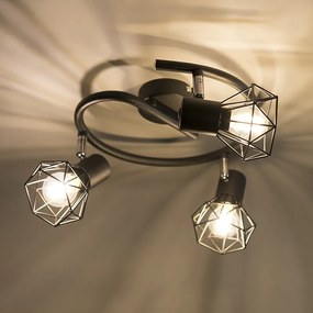 Spot inteligente preto rotativo e inclinável incl. 3 Wifi P45 - Mosh