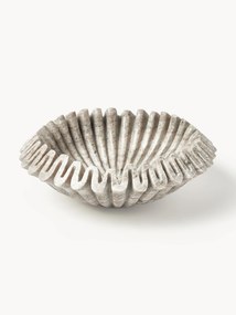 Taça decorativa em mármore artesanal Santorini, Ø 31 cm